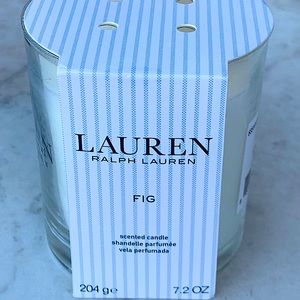 RALPH LAUREN CANDLE FIG SCENTED 7.2 OZ NEW 1 WICK